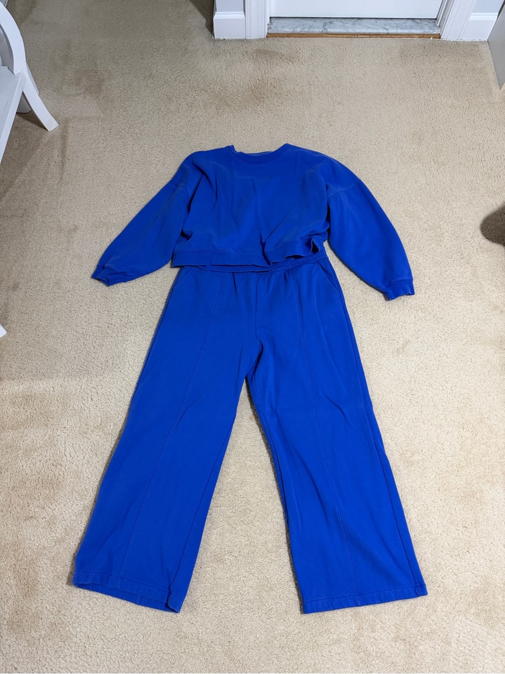 GAP Cobalt Blue Wide-Leg Lounge Set